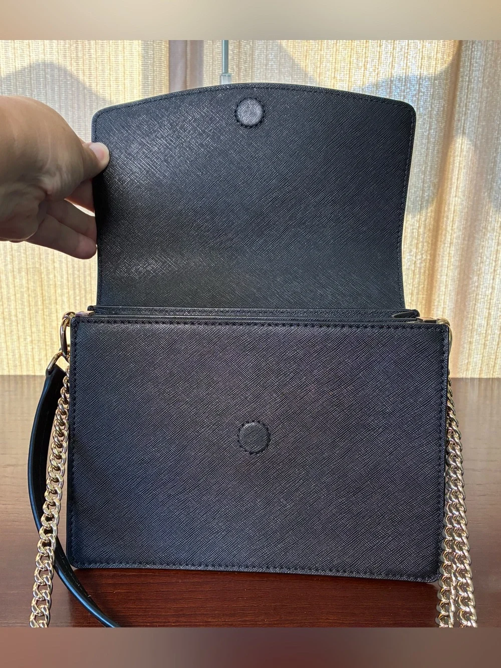 Tory Burch Black Crossbody Bag with Gold Logo